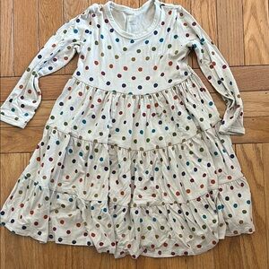 Kyte Baby tiered dress fall polka dot 4T